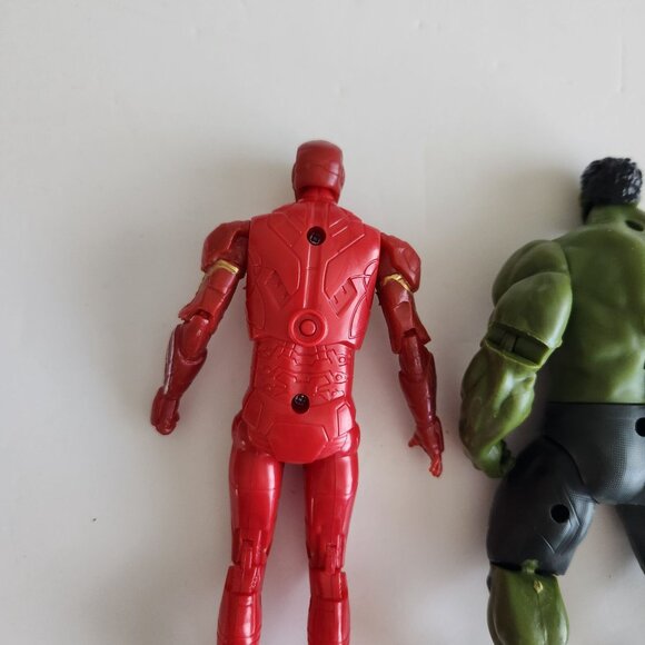 Marvel Avengers Action Figures Set Of 3 - Iron Man Hulk & Thor - missing lights - Picture 10 of 16
